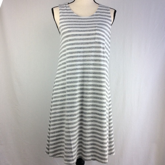 Spruce Meg Knit Striped Gray Dress 